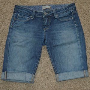 Women's  PAIGE Denim  Knee Shorts Size 28